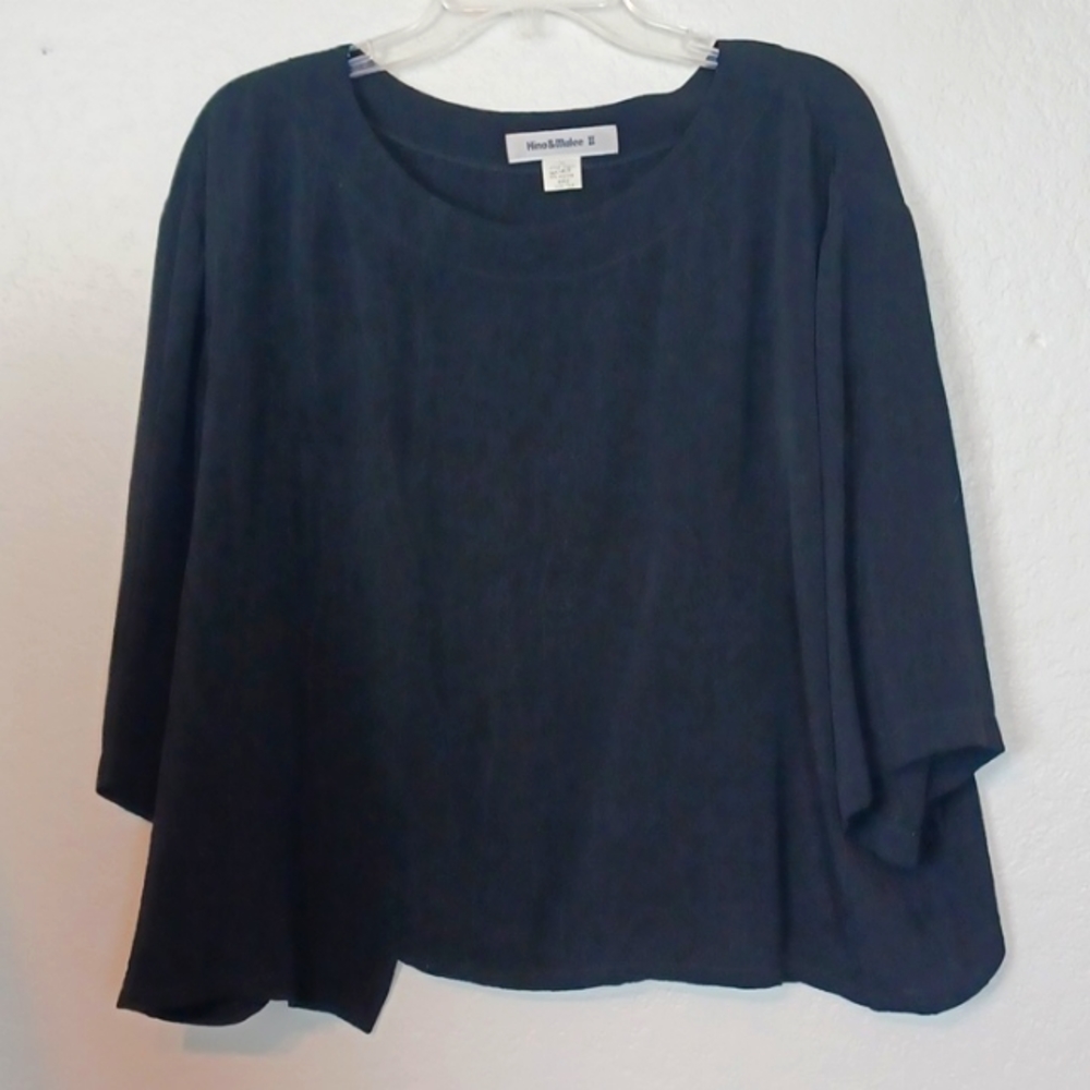 Vintage Hino & Malee II Oversized Black Blouse